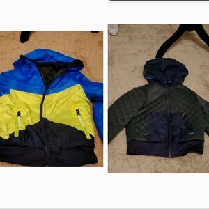 Reversible kids hoodie jacket, can be worn 2 ways very warm and soft material